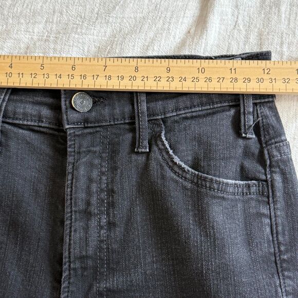 Mother Jeans Women's 24 Black The Hustler Ankle Fray Hem Not Guilty Wash - Picture 11 of 15